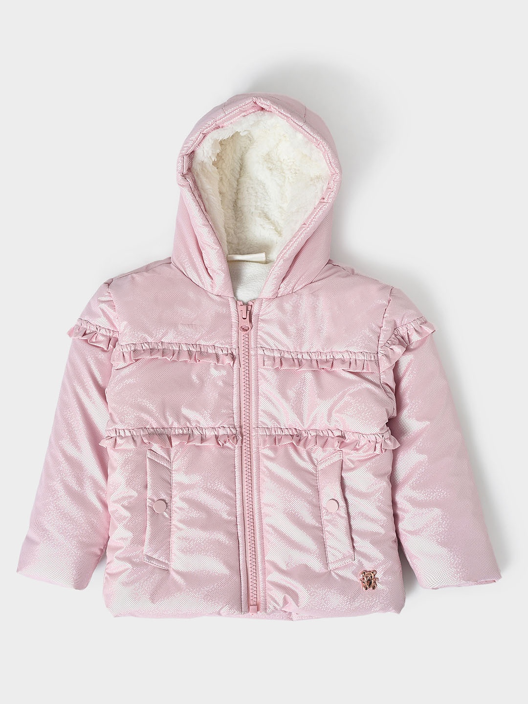 

MiArcus Girls Lightweight Hooded Puffer Jacket, Pink
