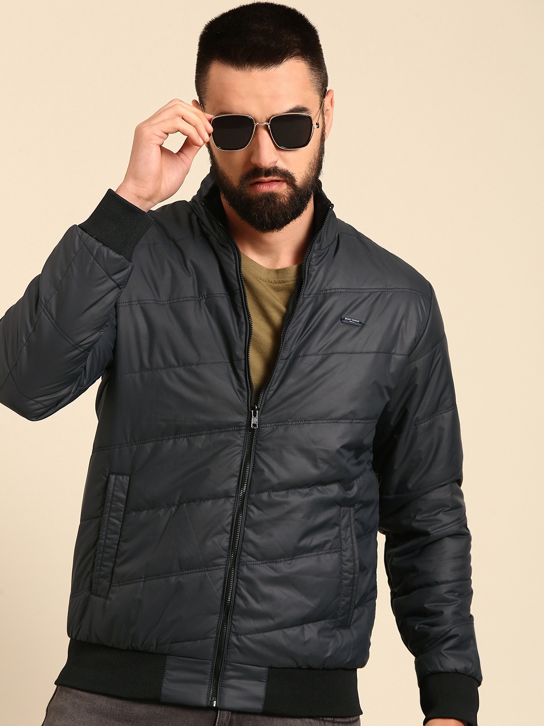 

Being Human Padded Jacket, Navy blue