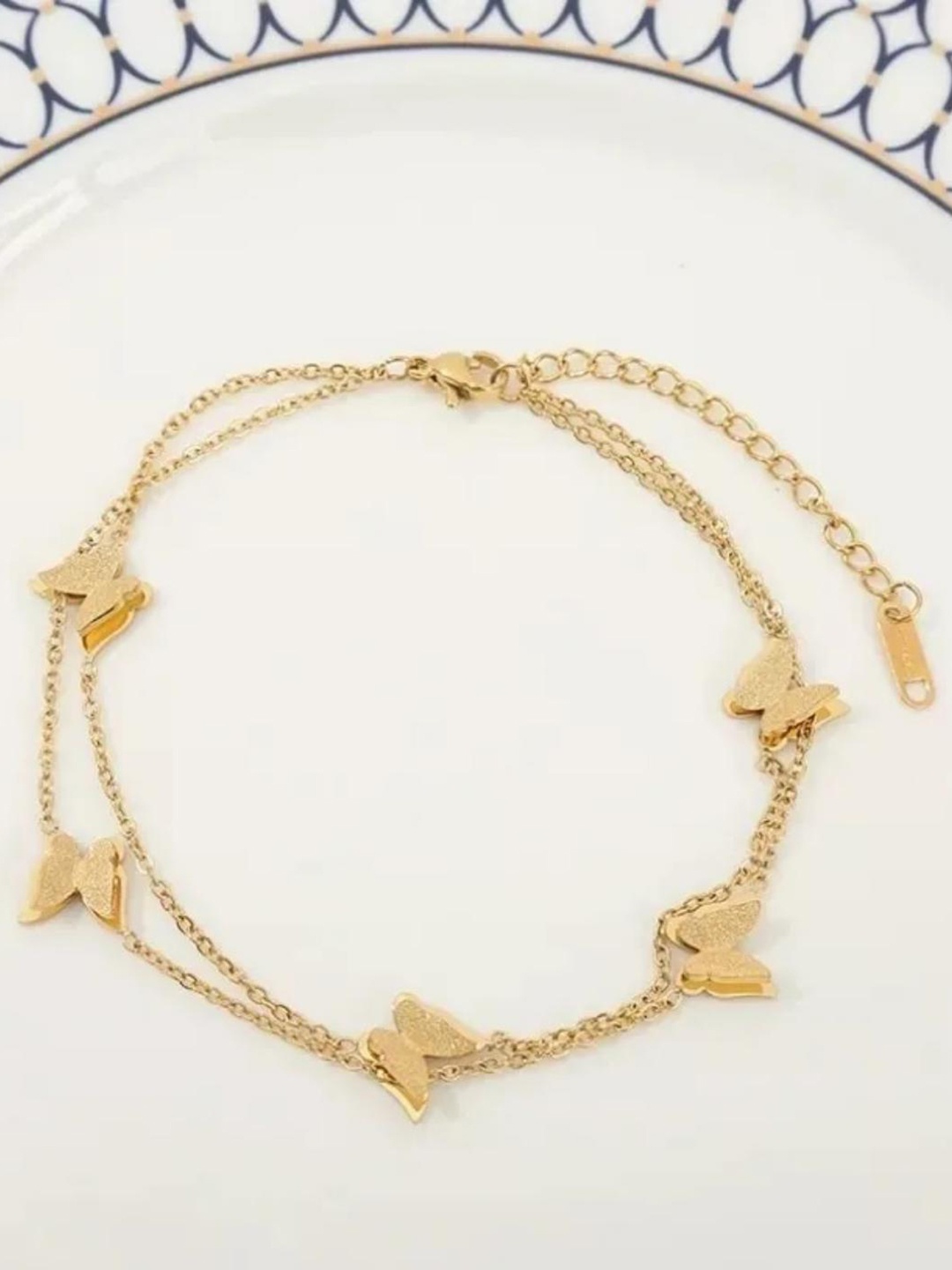 

MYKI American Diamond Gold-Plated Multistrand Bracelet