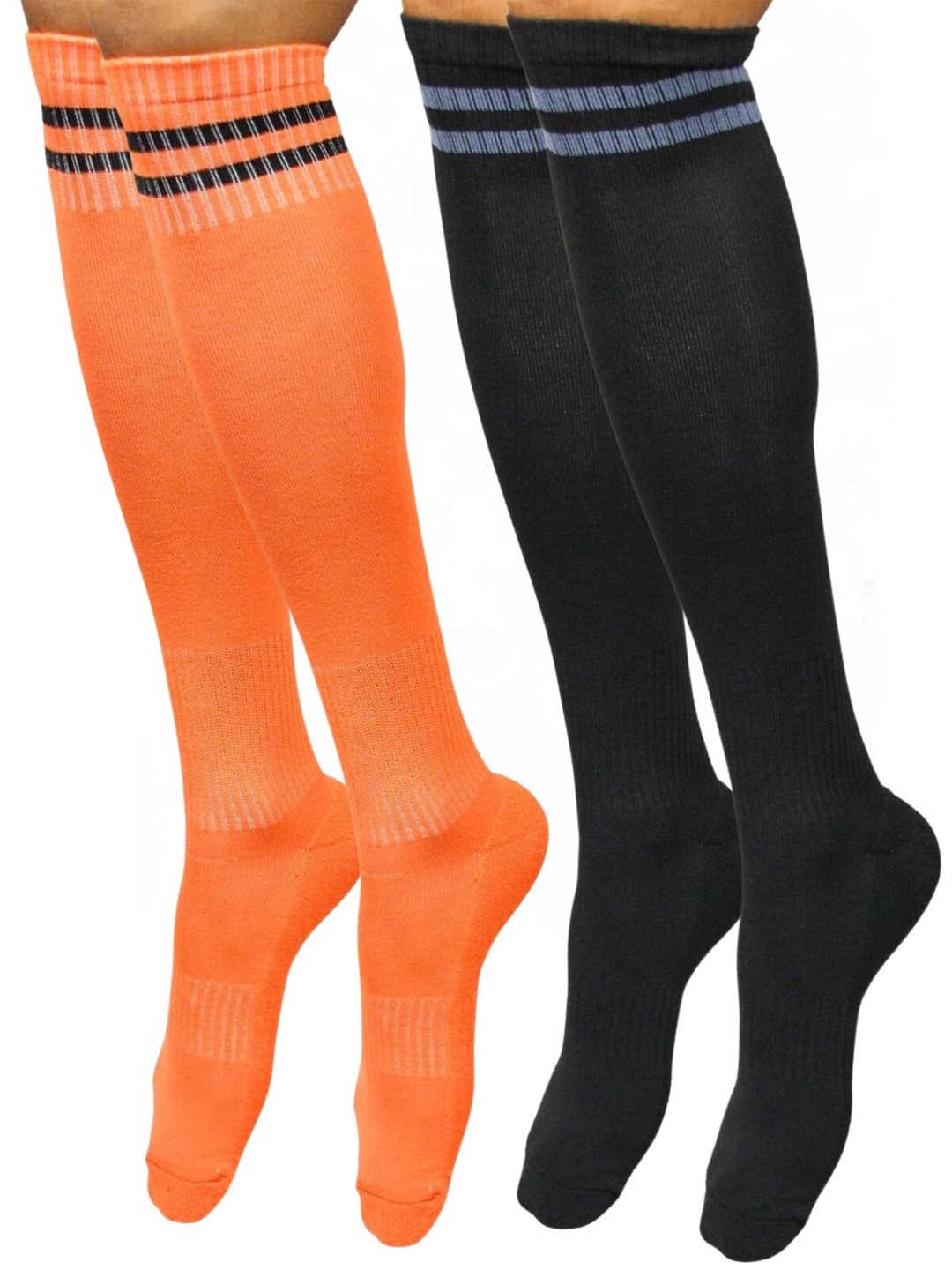 

BAESD Men Pack Of 2 Knee-Length Socks, Black