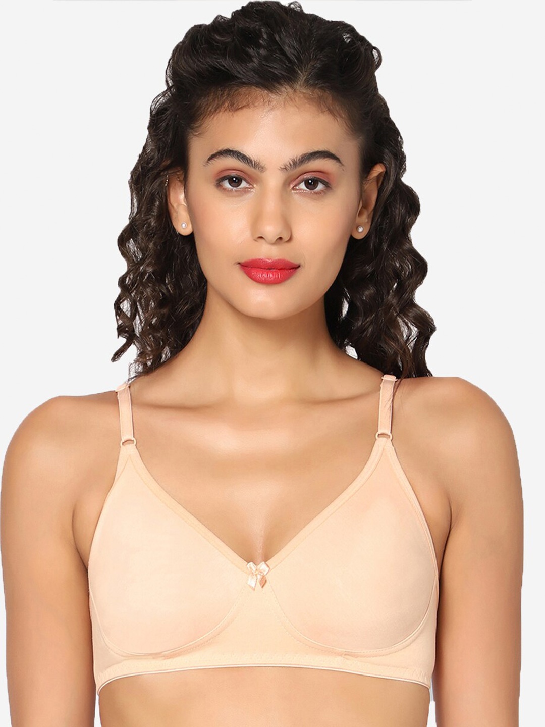 

In Care Full Coverage Non Padded Pure Cotton T-shirt Bra With All Day Comfort, Beige