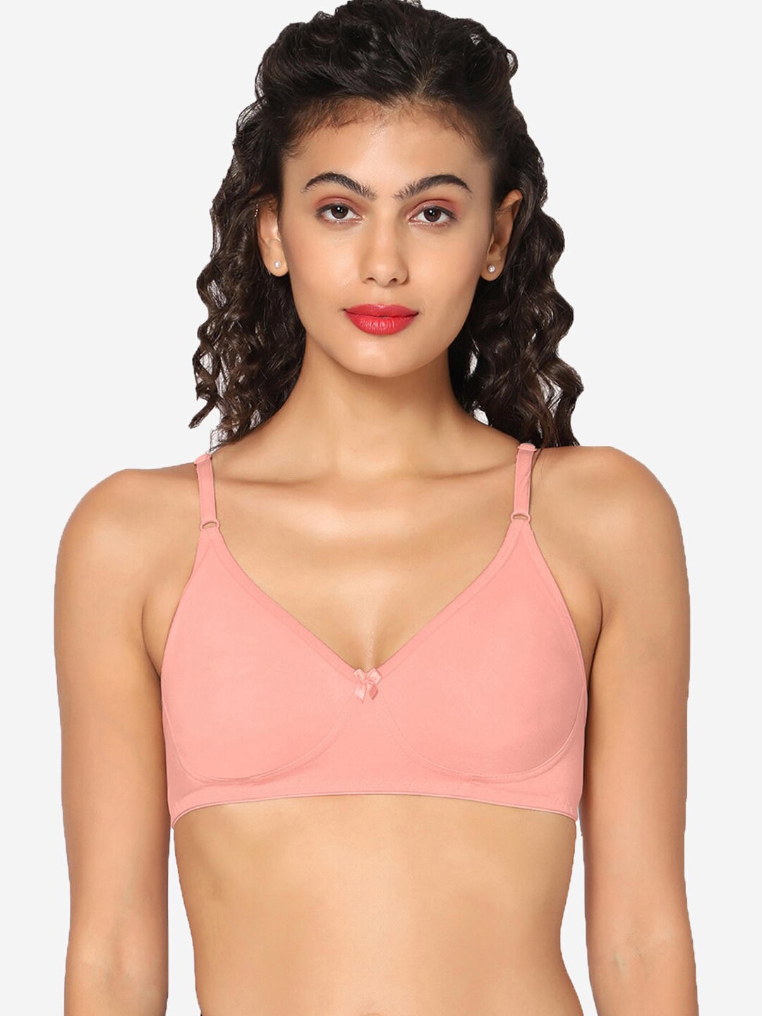 

In Care Full Coverage Pure Cotton T-shirt Bra With All Day Comfort, Peach