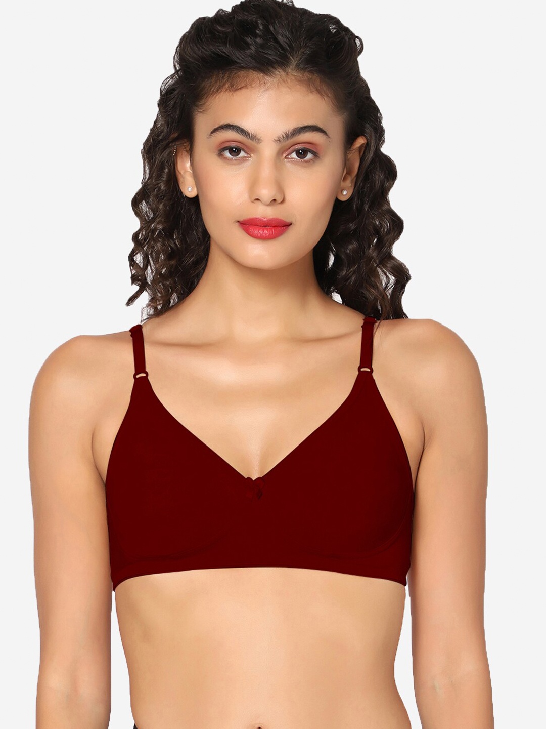 

In Care Full Coverage Pure Cotton T-shirt Bra With All Day Comfort, Maroon
