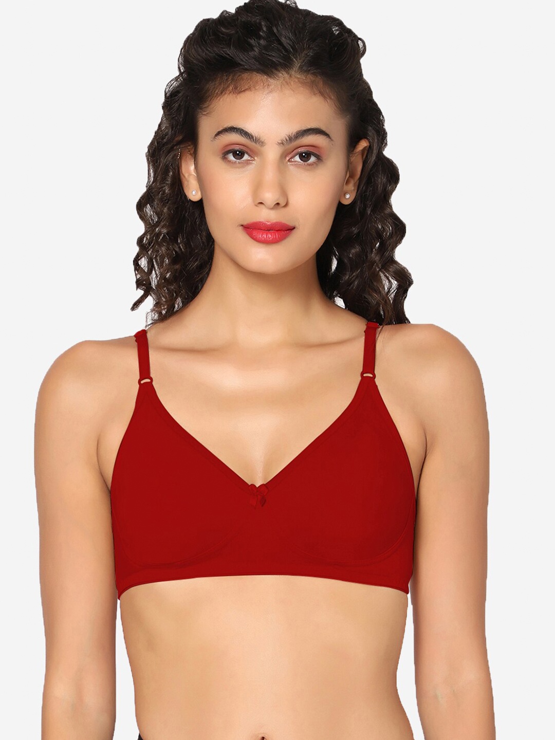

In Care Full Coverage Pure Cotton T-shirt Bra With All Day Comfort, Red