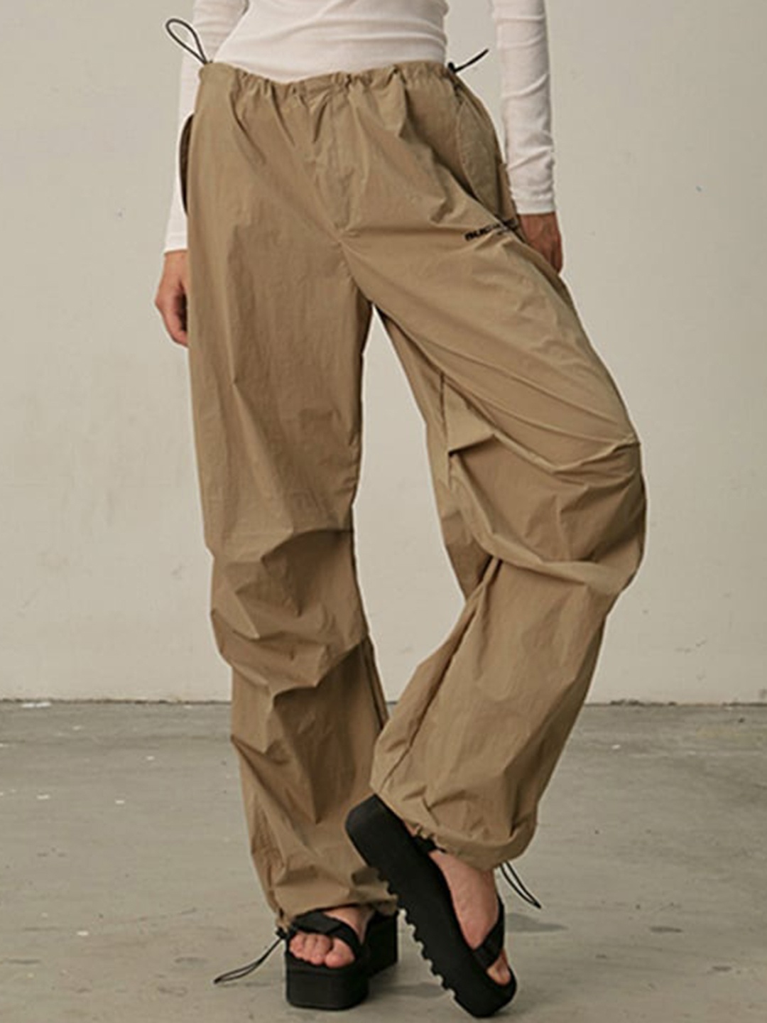 

StyleCast Women Khaki Loose Fit Joggers