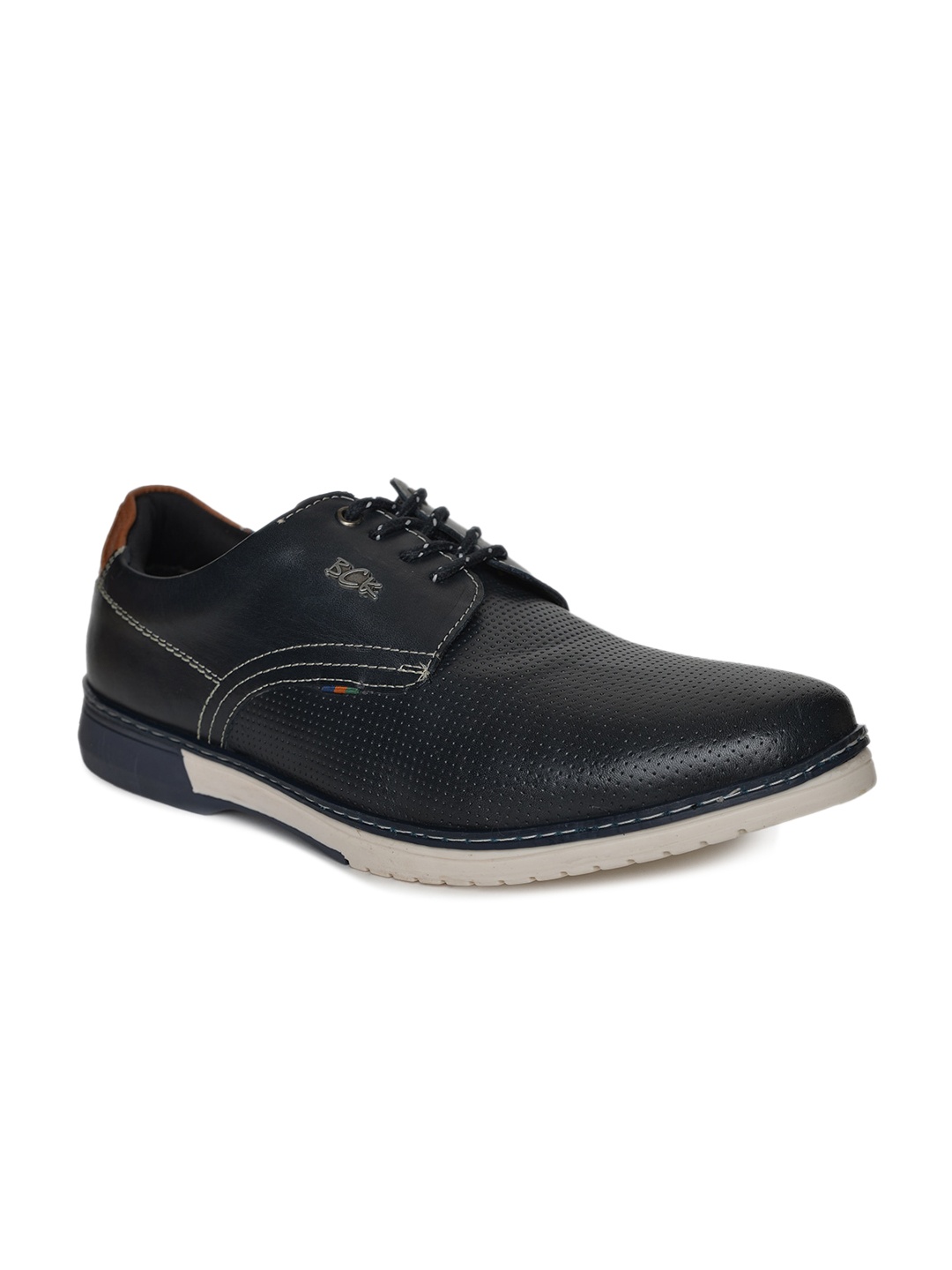 

Buckaroo Men Leather Derbys, Navy blue