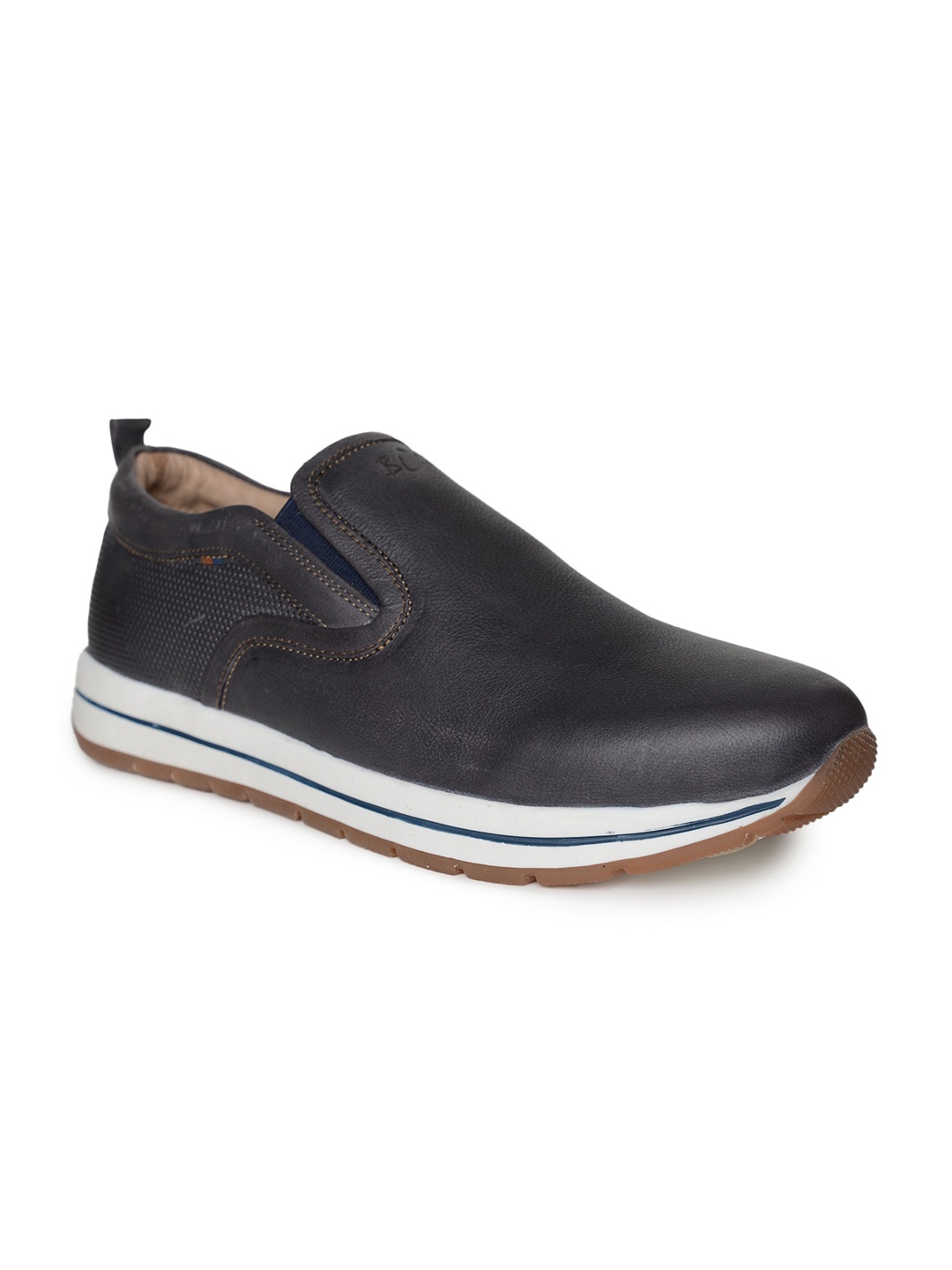 

Buckaroo Men Leather Loafers, Navy blue