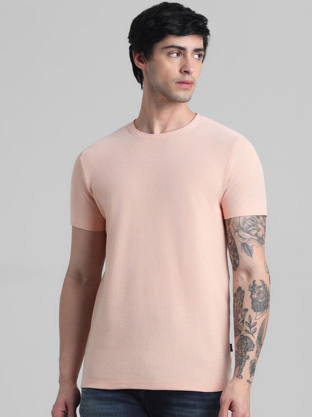 

Jack & Jones Slim Fit Pure Cotton T-shirt, Orange