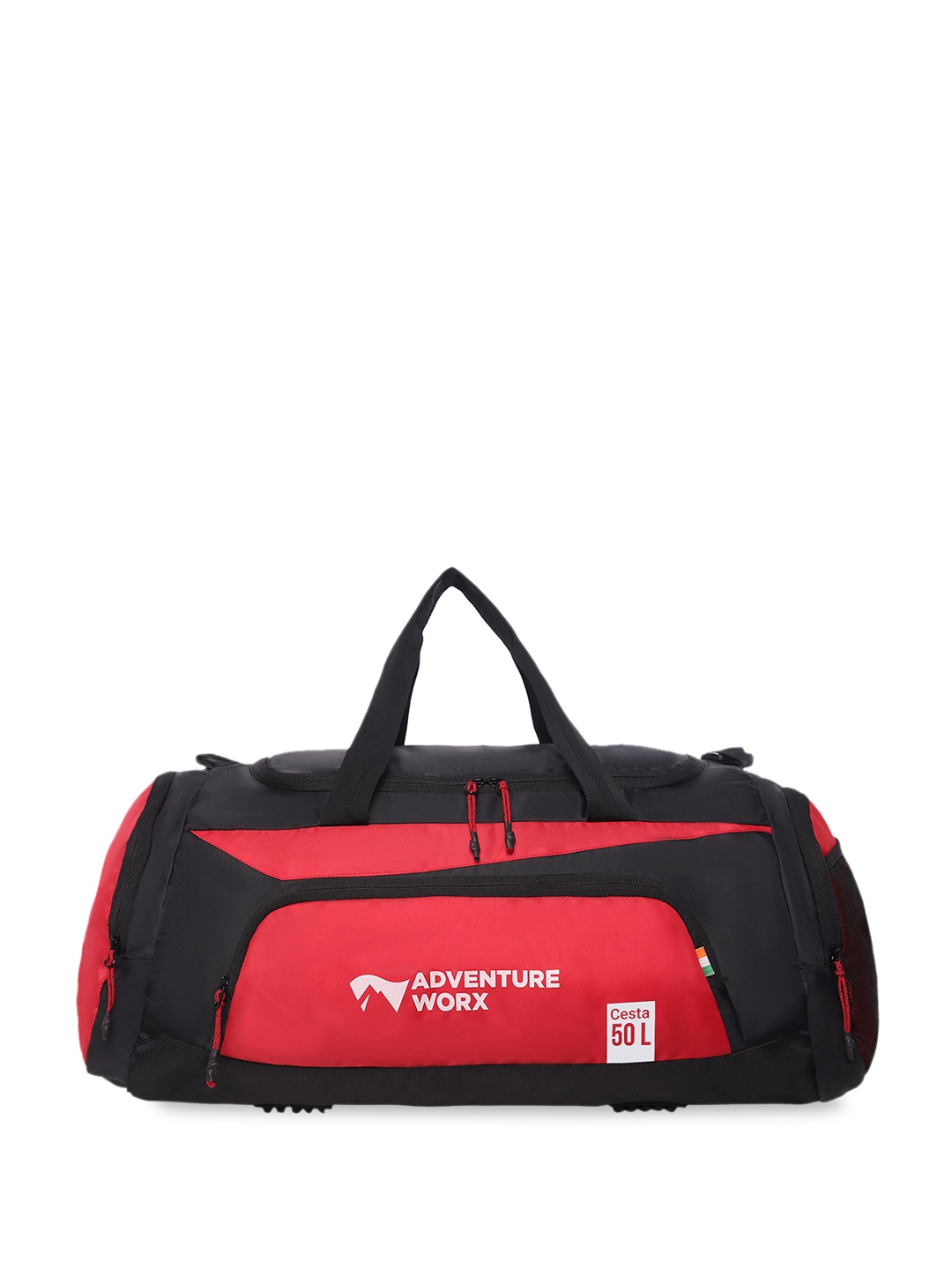 

ADVENTURE WORX Typography Printed Large Duffel Bag, Red