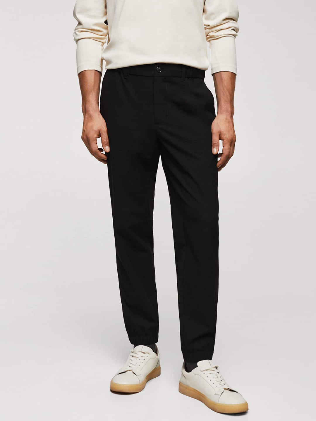 

MANGO MAN Slim Fit Joggers, Black