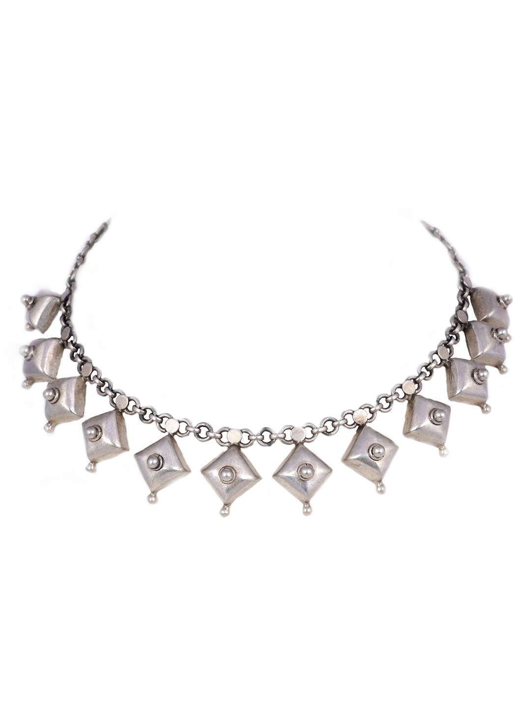 

Shyle 925 Sterling Silver Oxidised Necklace