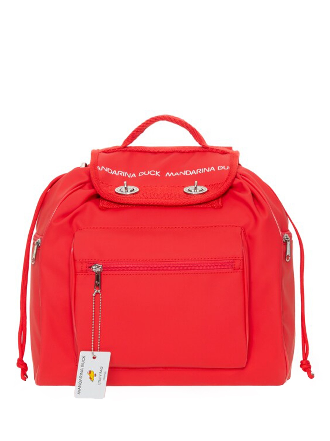 

MANDARINA DUCK Unisex Solid Backpack, Red