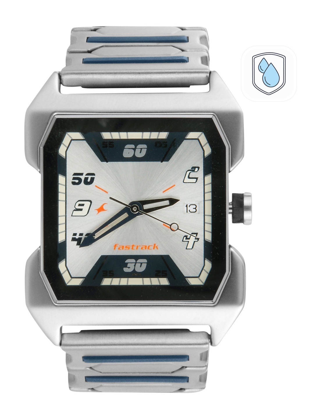 

Fastrack Men Silver-Toned Dial Watch NA1474SM01