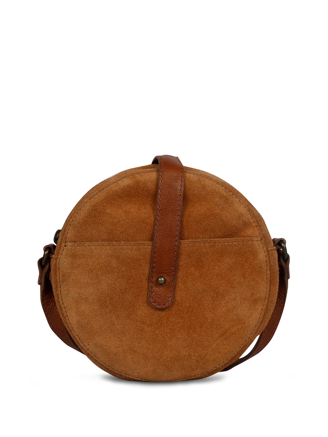 

Saint G Leather Structured Sling Bag, Tan