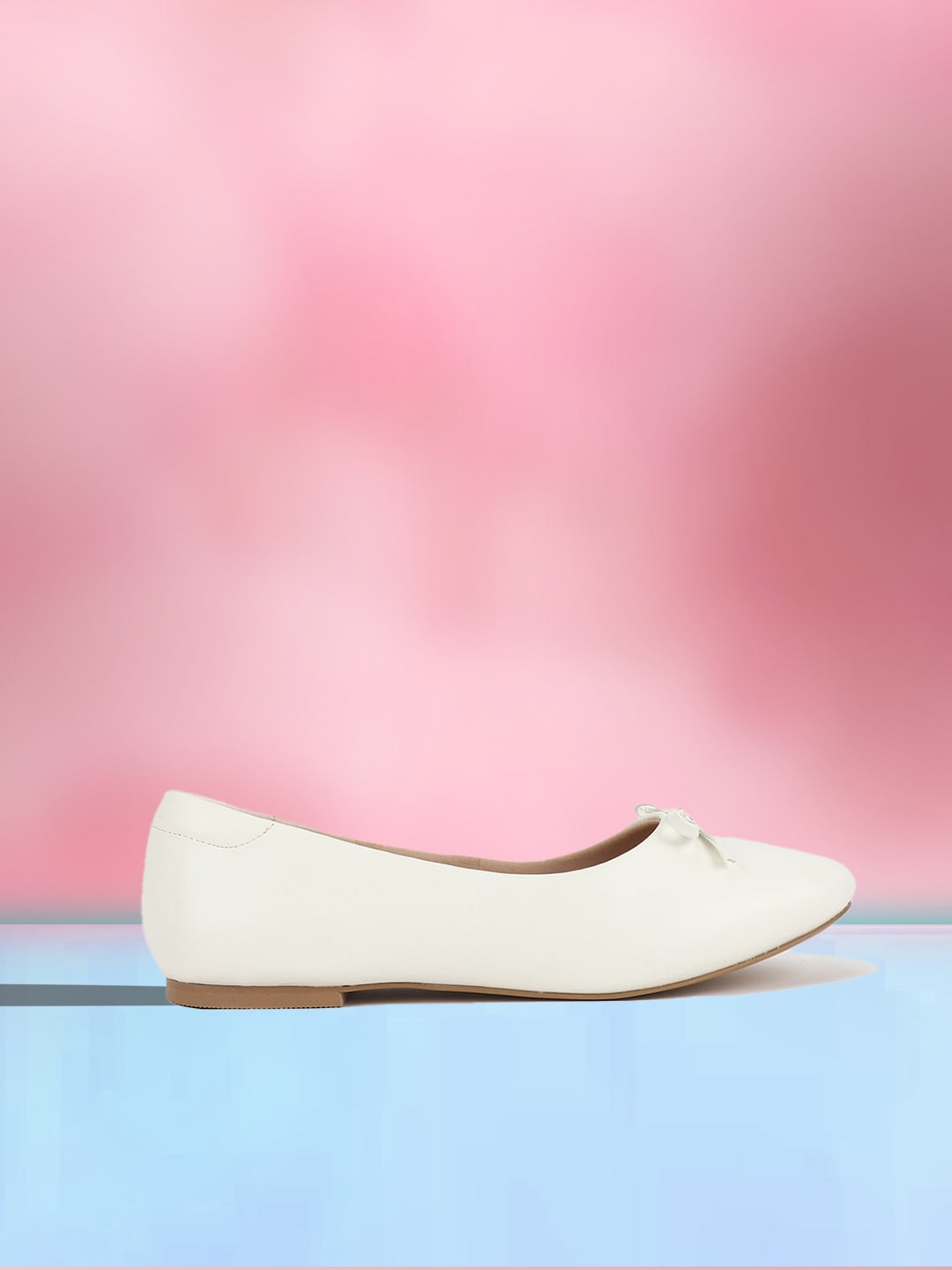 

Carlton London Slip-On Ballerinas With Bows, White