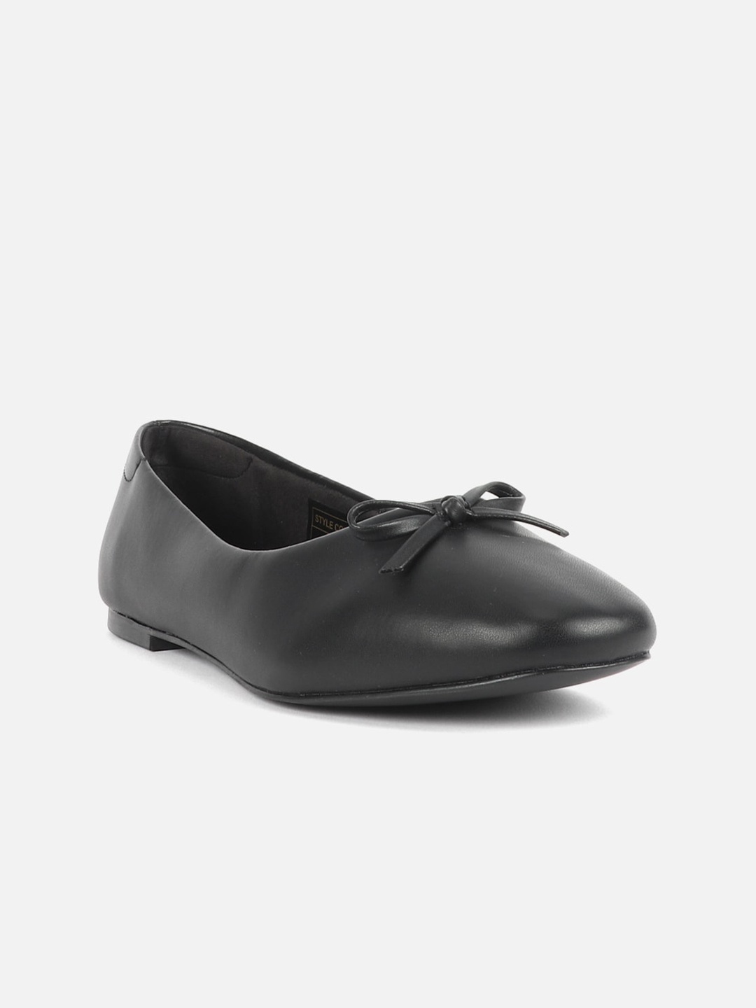 

Carlton London Bow Detail Round Toe Ballerinas, Black