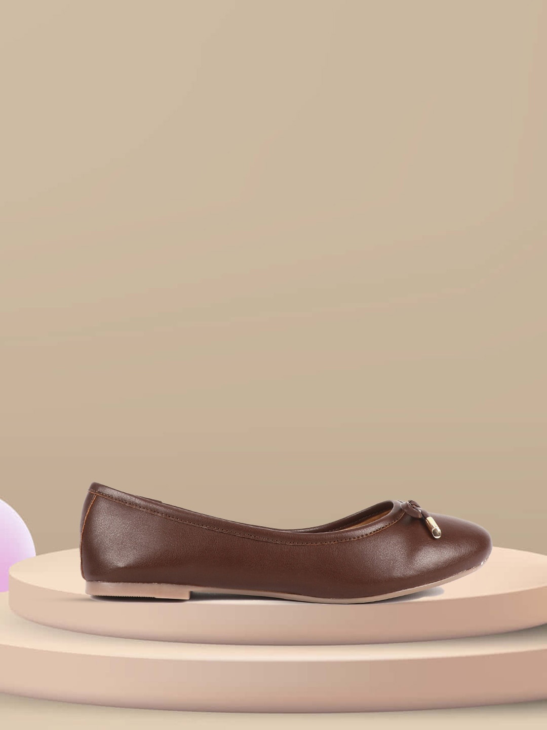 

Carlton London Slip-On Ballerinas With Bows, Brown