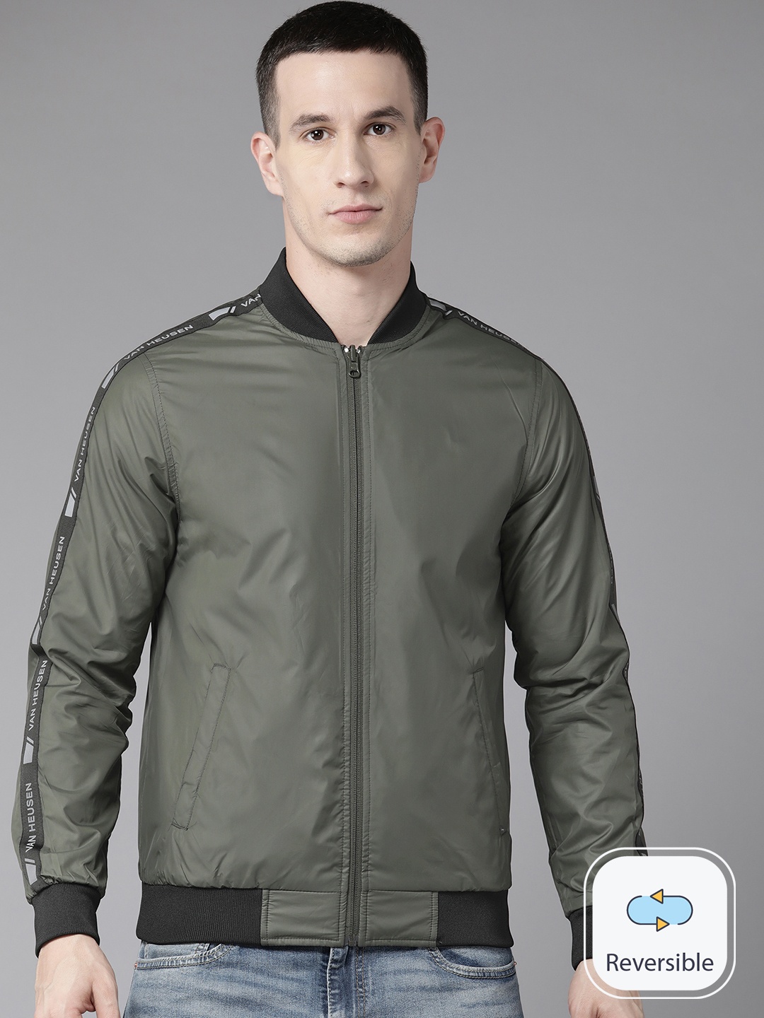 

Van Heusen Lightweight Bomber Jacket, Olive