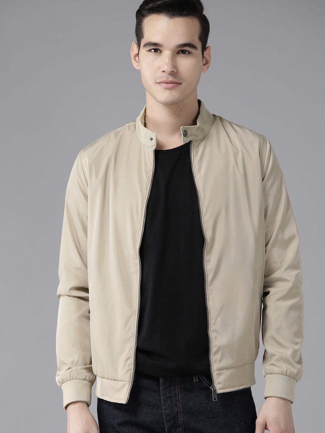 

Van Heusen Lightweight Bomber Jacket, Beige