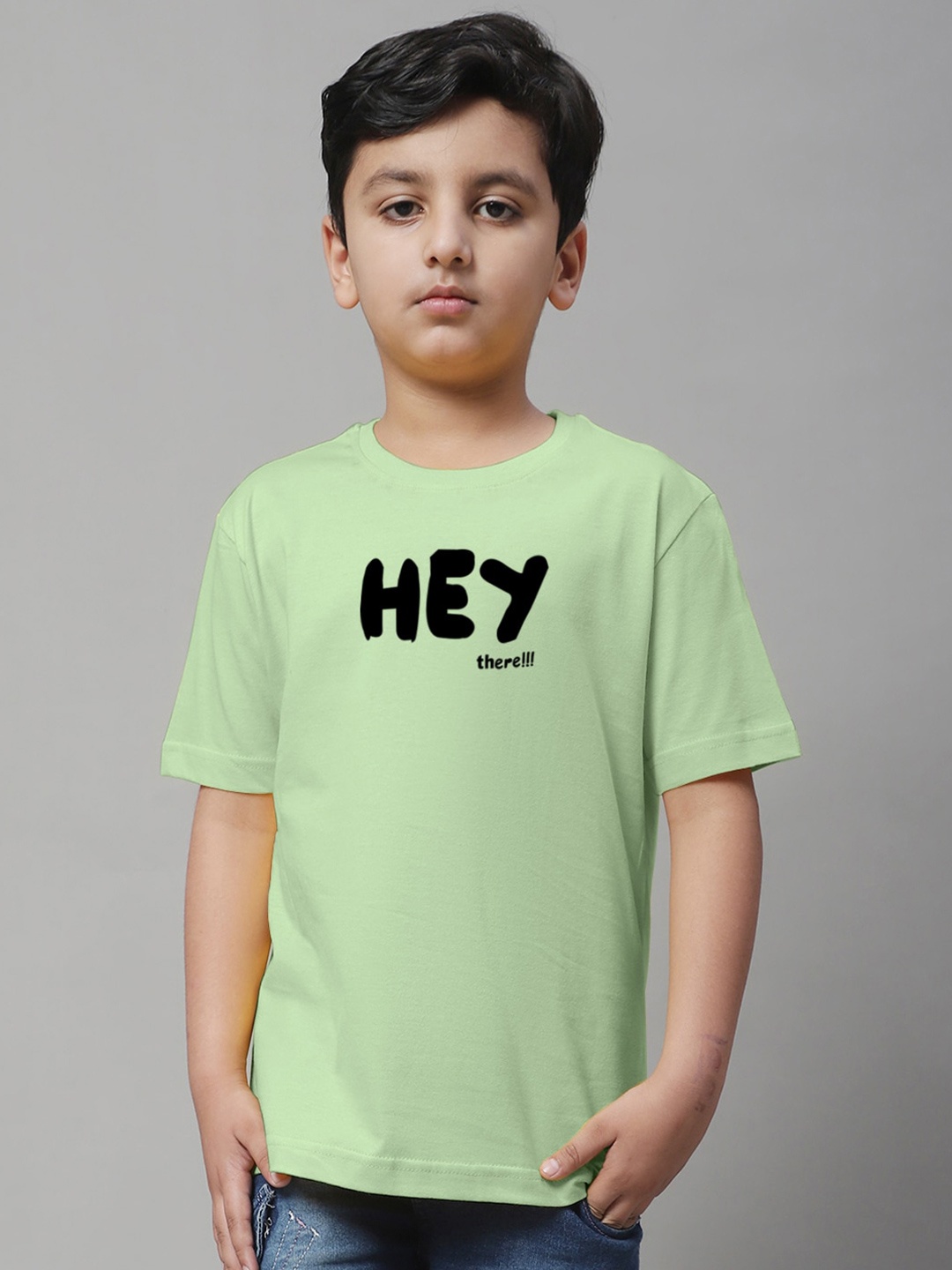 

Friskers Boys Typography Printed Pure Cotton T-shirt, Sea green