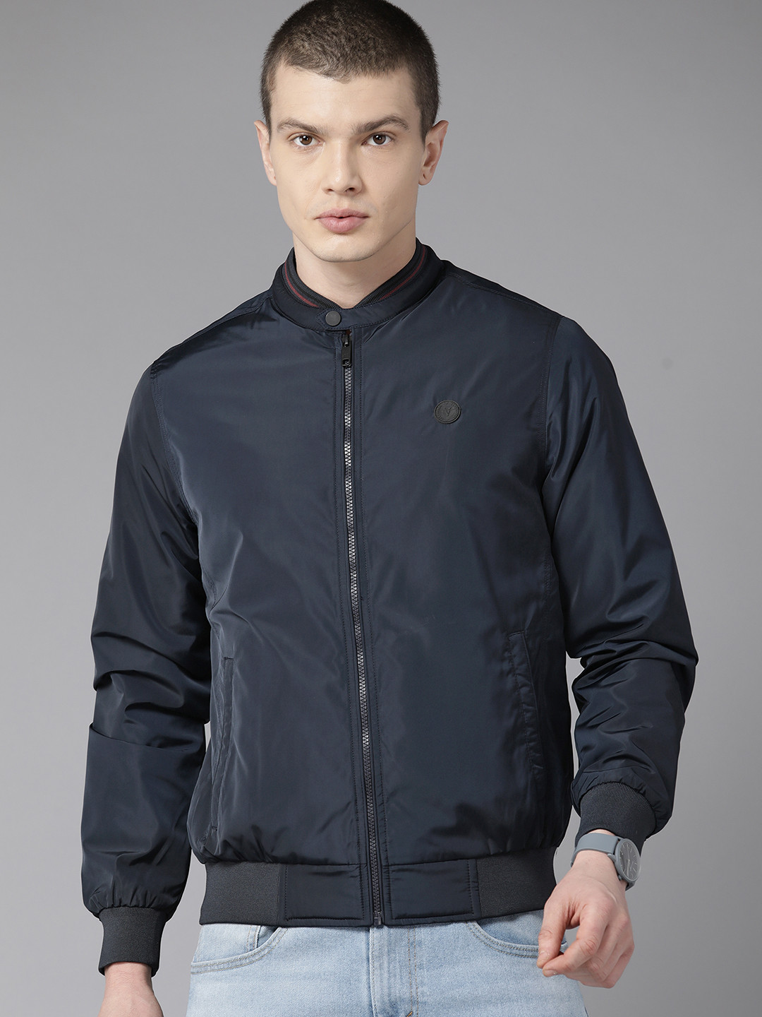 

Van Heusen Lightweight Bomber Jacket, Navy blue