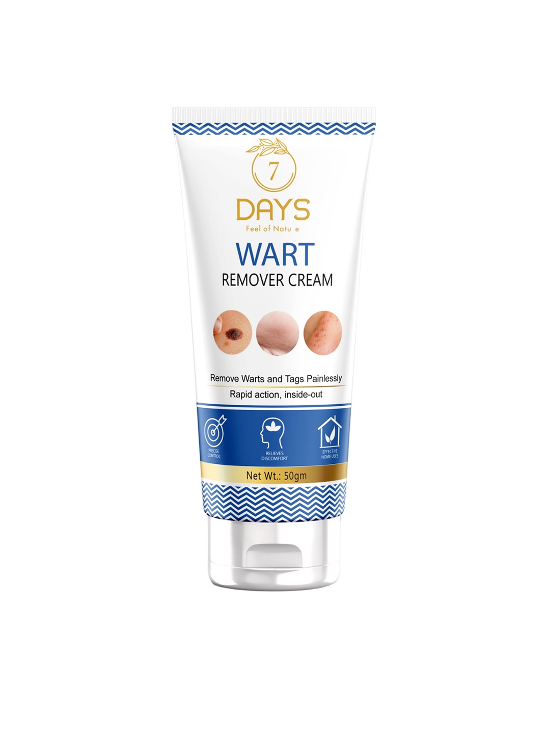 

7 DAYS Wart and Tags Painlessly Remover Cream - 50g, White