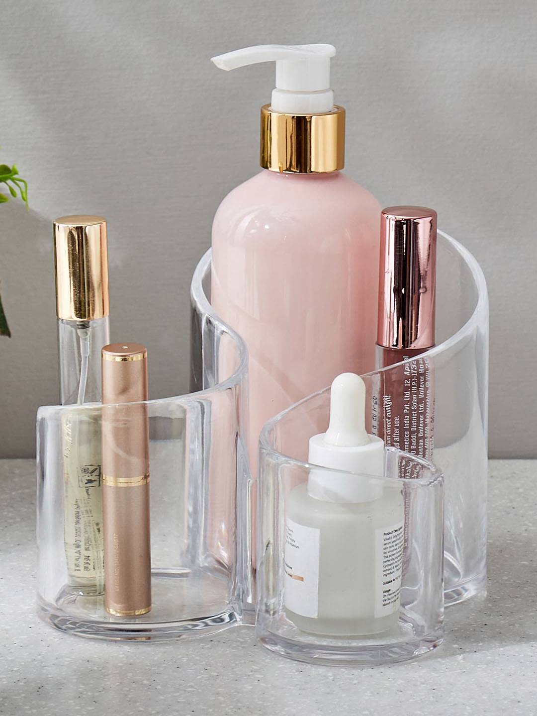 

Home Centre Orion Ducale Transparent Polystyrene Cosmetic Holder