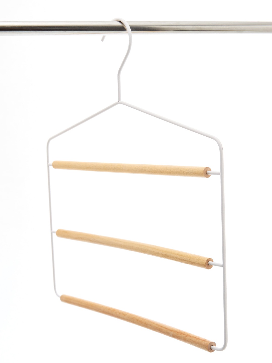 

Home Centre Winston Elora White Metal 3-Tier Trousers Hanger