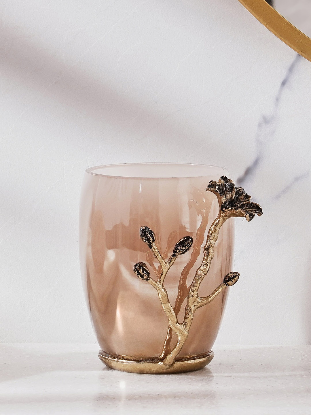 

Home Centre Panama Bloom Beige Glass Tumbler
