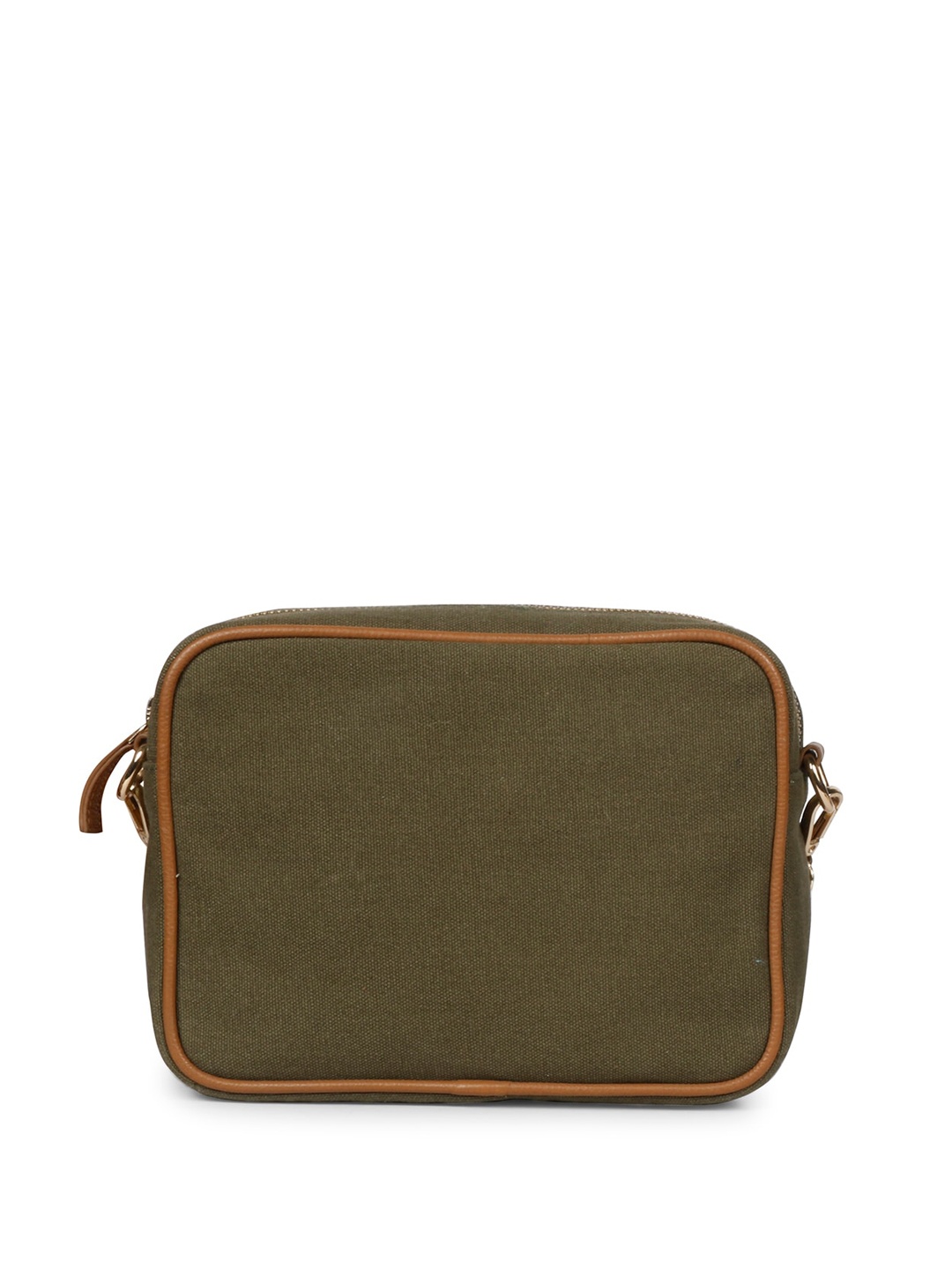 

Saint G Structured Leather Sling Bag, Olive