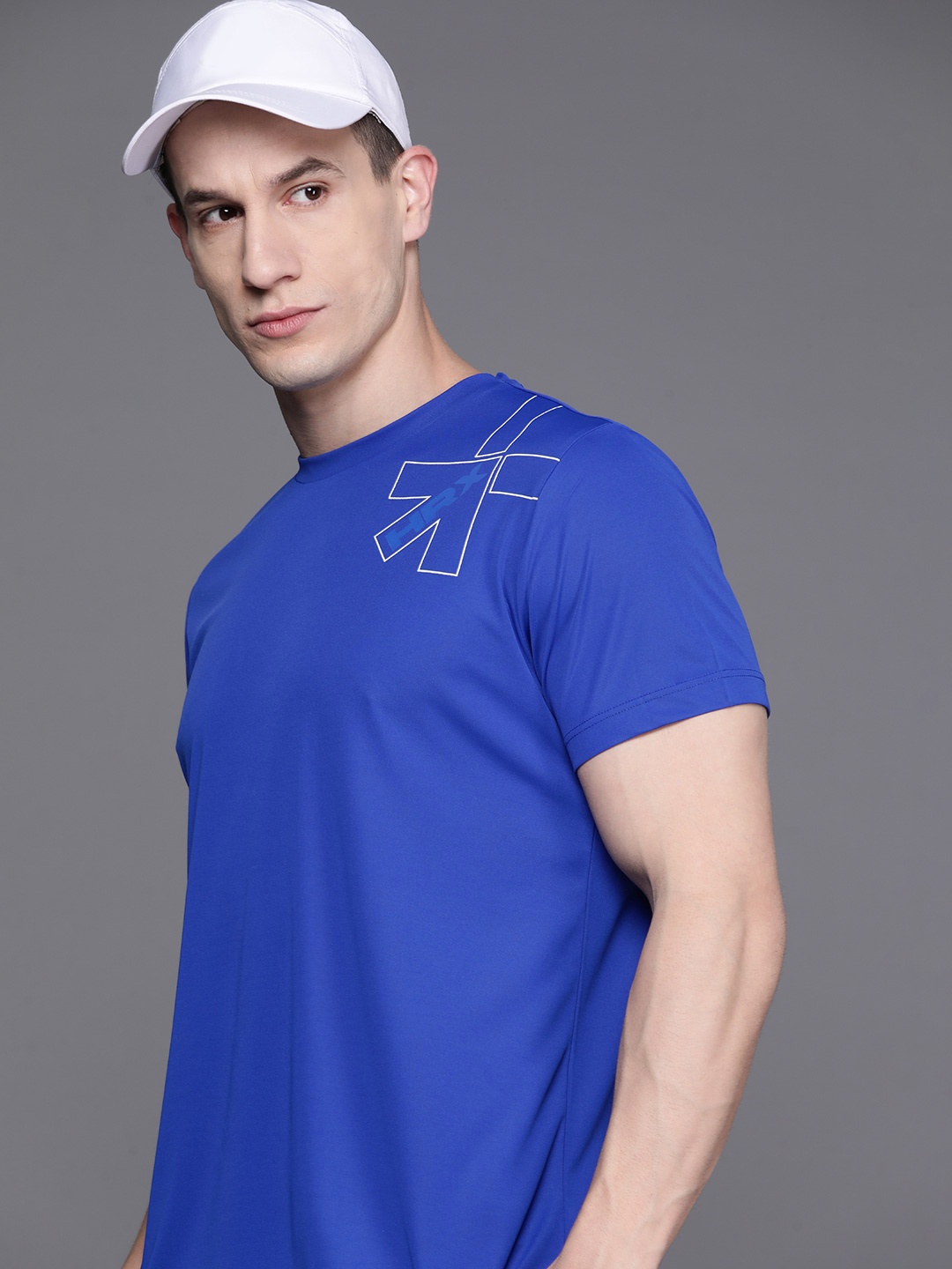 

HRX by Hrithik Roshan Rapid-Dry Running T-shirt, Blue