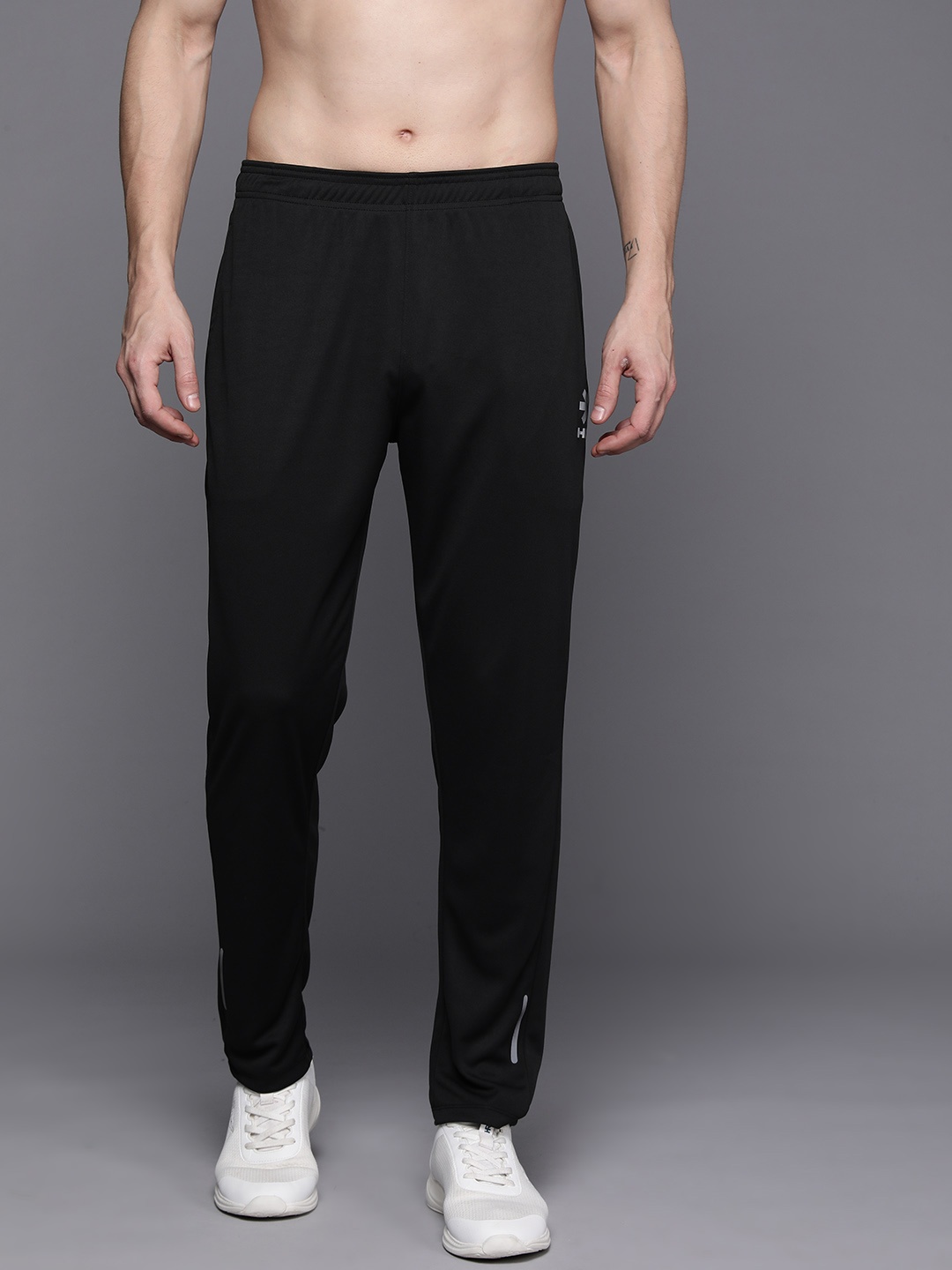 

HRX by Hrithik Roshan Men Rapid-Dry Running Track Pants, Black