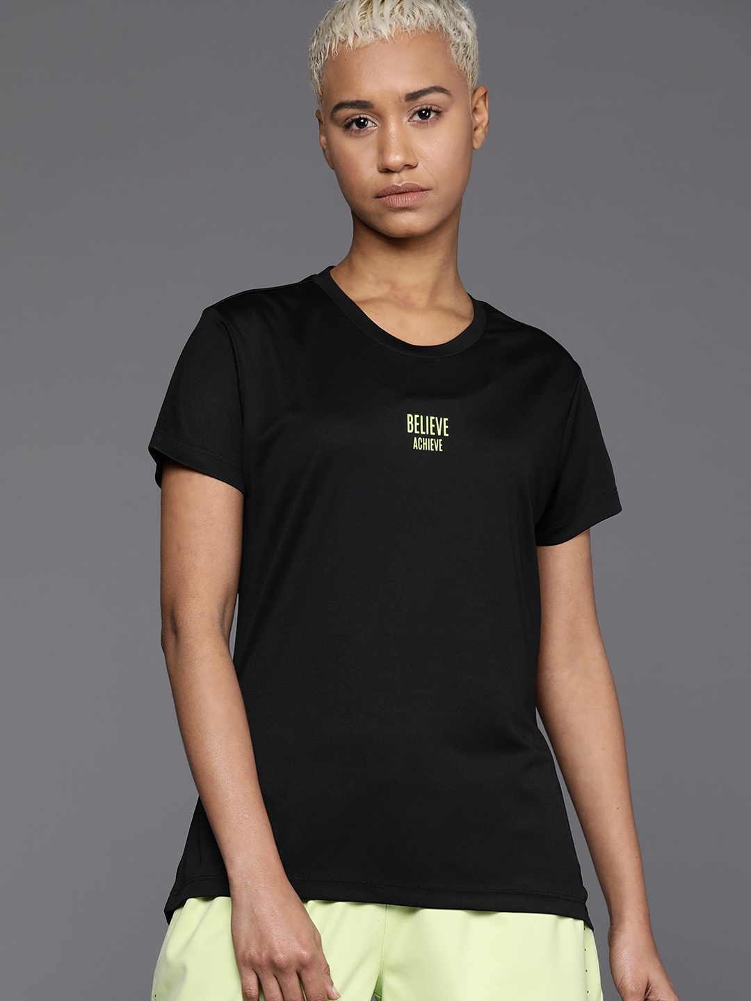 

HRX by Hrithik Roshan Rapid-Dry Training T-shirt, Black