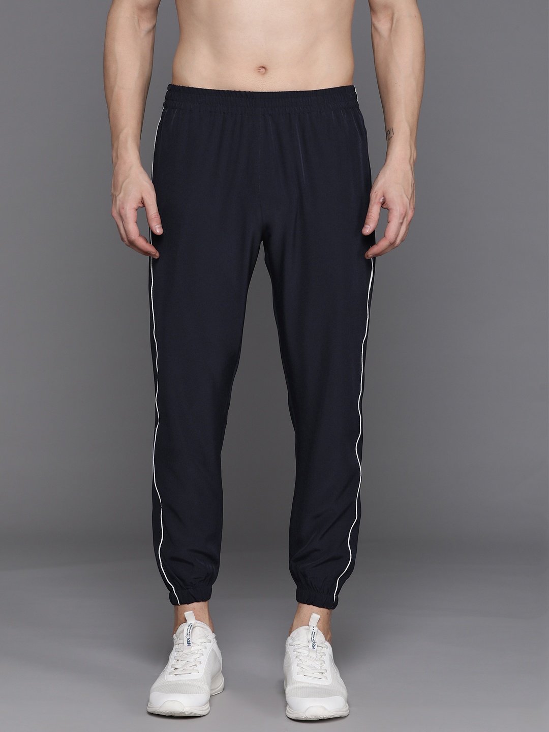 

HRX by Hrithik Roshan Men Training Ankle-Length Joggers, Navy blue