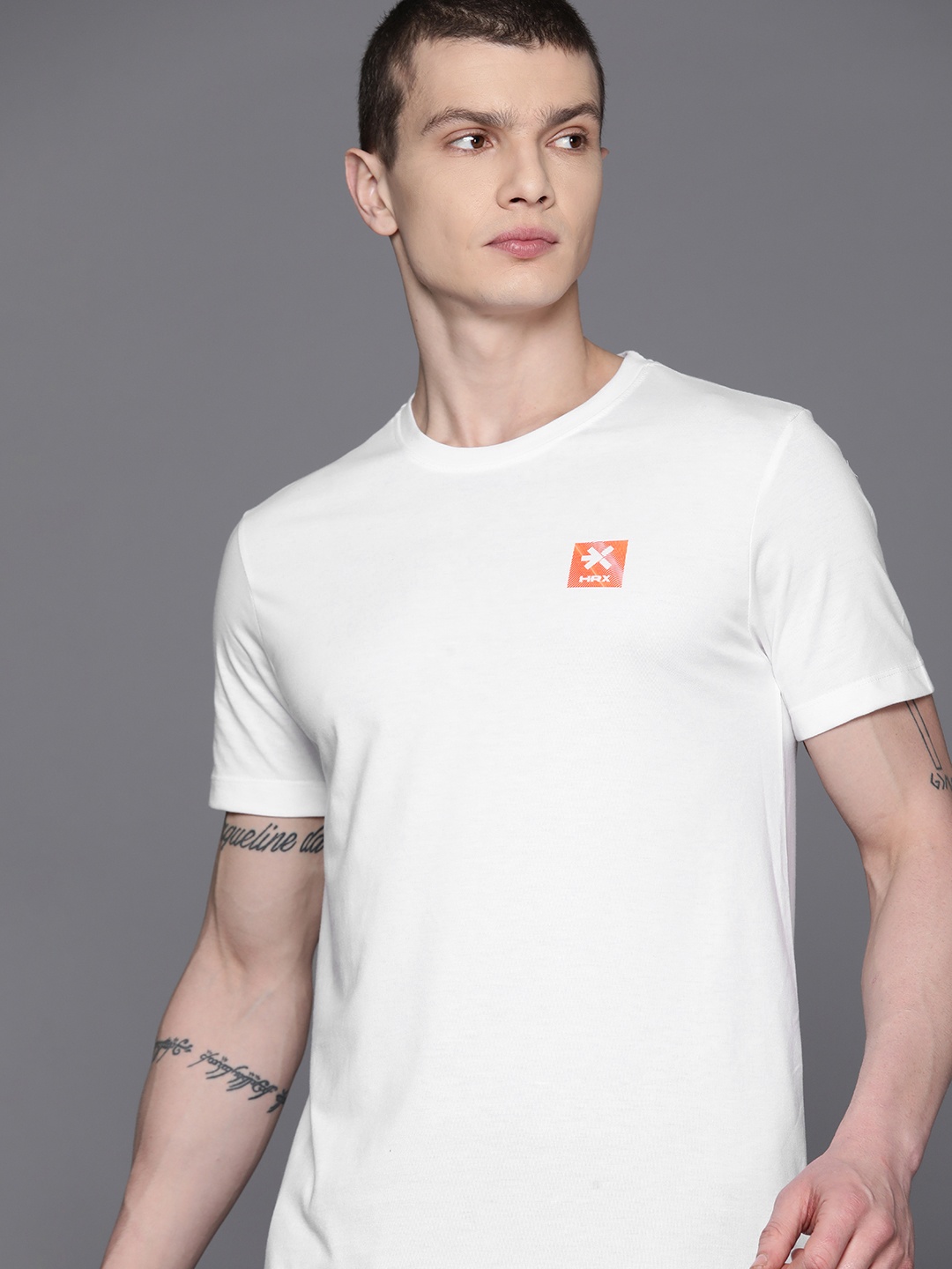 

HRX by Hrithik Roshan Regular Fit Running T-shirt, White