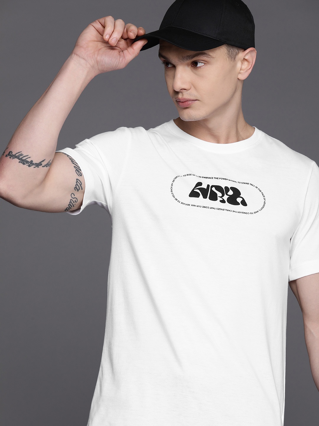 

HRX by Hrithik Roshan Printed Lifestyle T-shirt, White