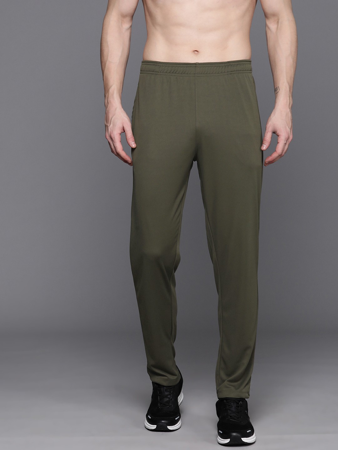 

HRX by Hrithik Roshan Men Running Rapid-Dry Track Pants, Olive