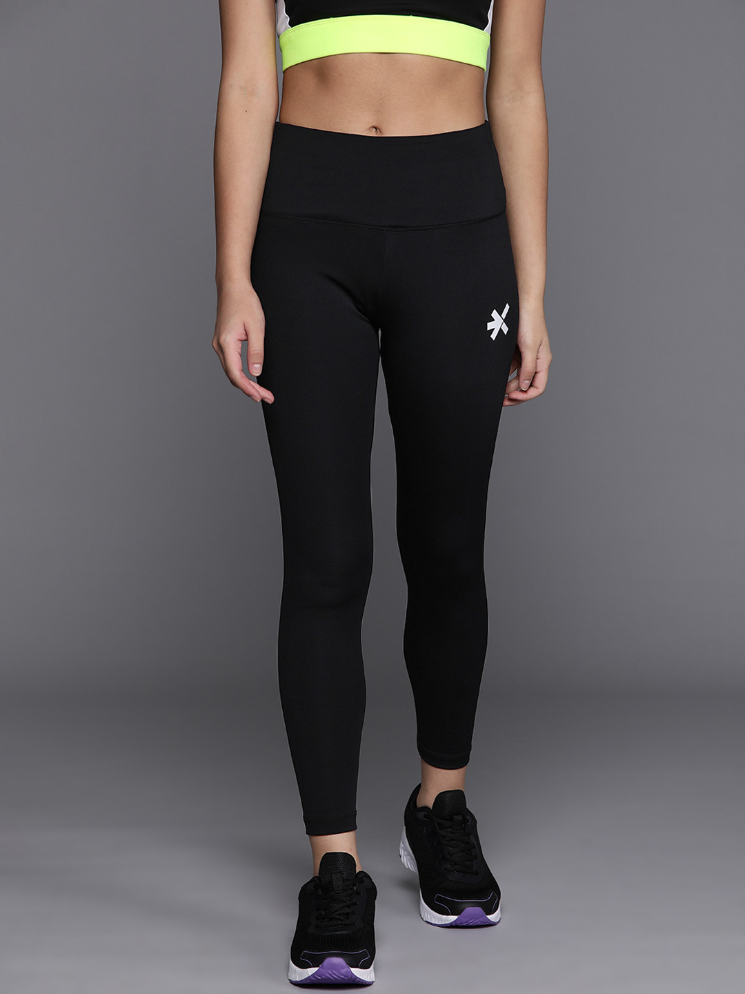 

HRX by Hrithik Roshan Women Rapid-Dry Training Tights, Black