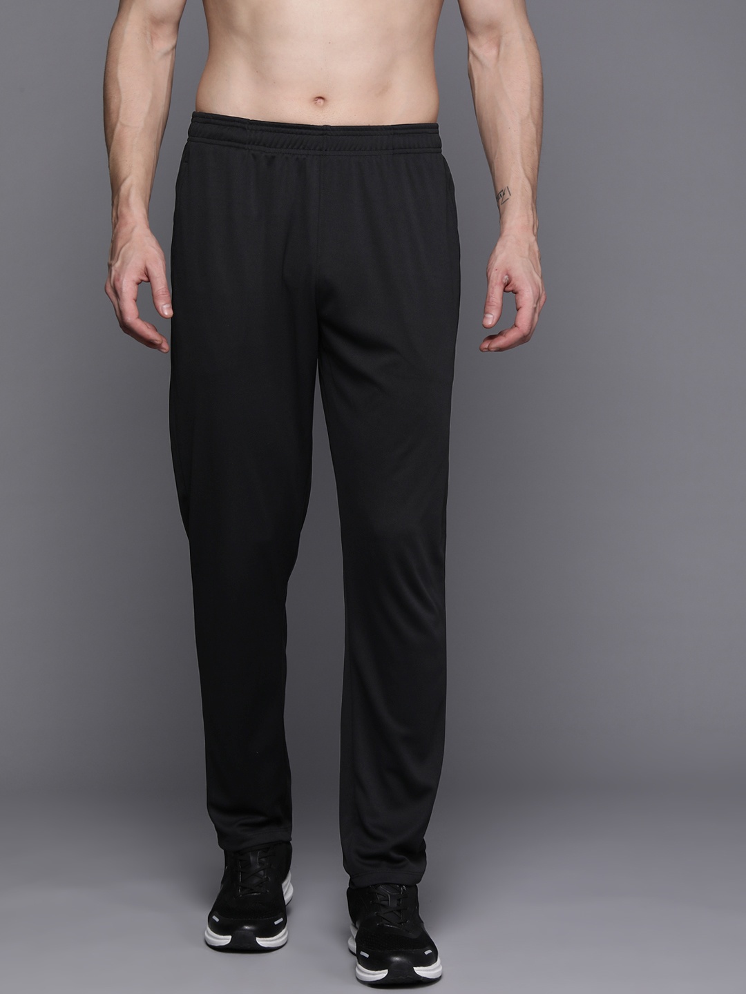 

HRX by Hrithik Roshan Men Rapid-Dry Running Track Pants, Black