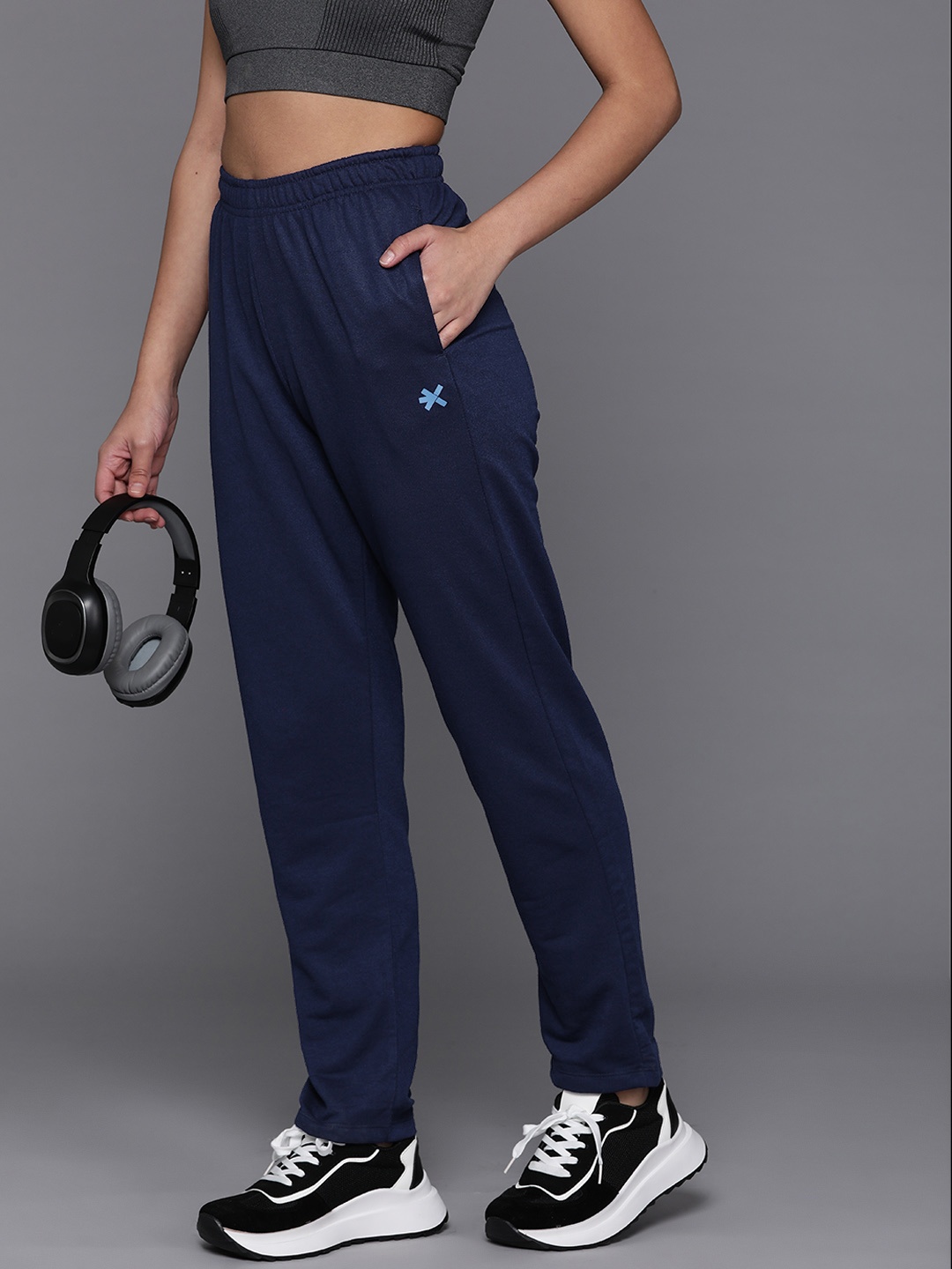 

HRX by Hrithik Roshan Women Lifestyle Track Pants, Navy blue