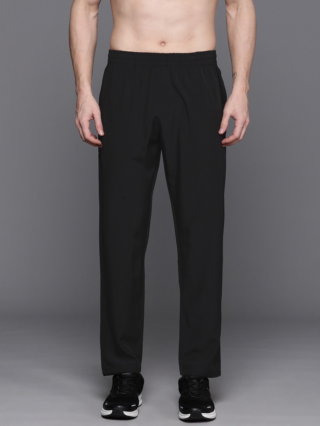 

HRX by Hrithik Roshan Men Rapid-Dry Running Track Pants, Black
