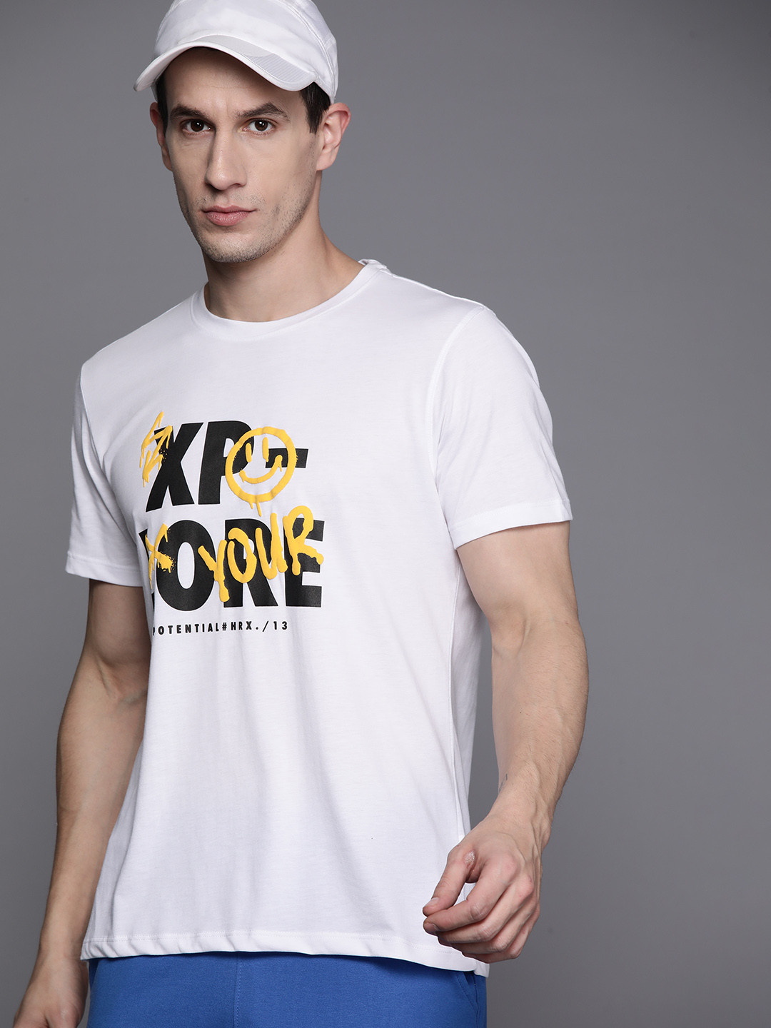 

HRX by Hrithik Roshan Typography Printed T-shirt, White