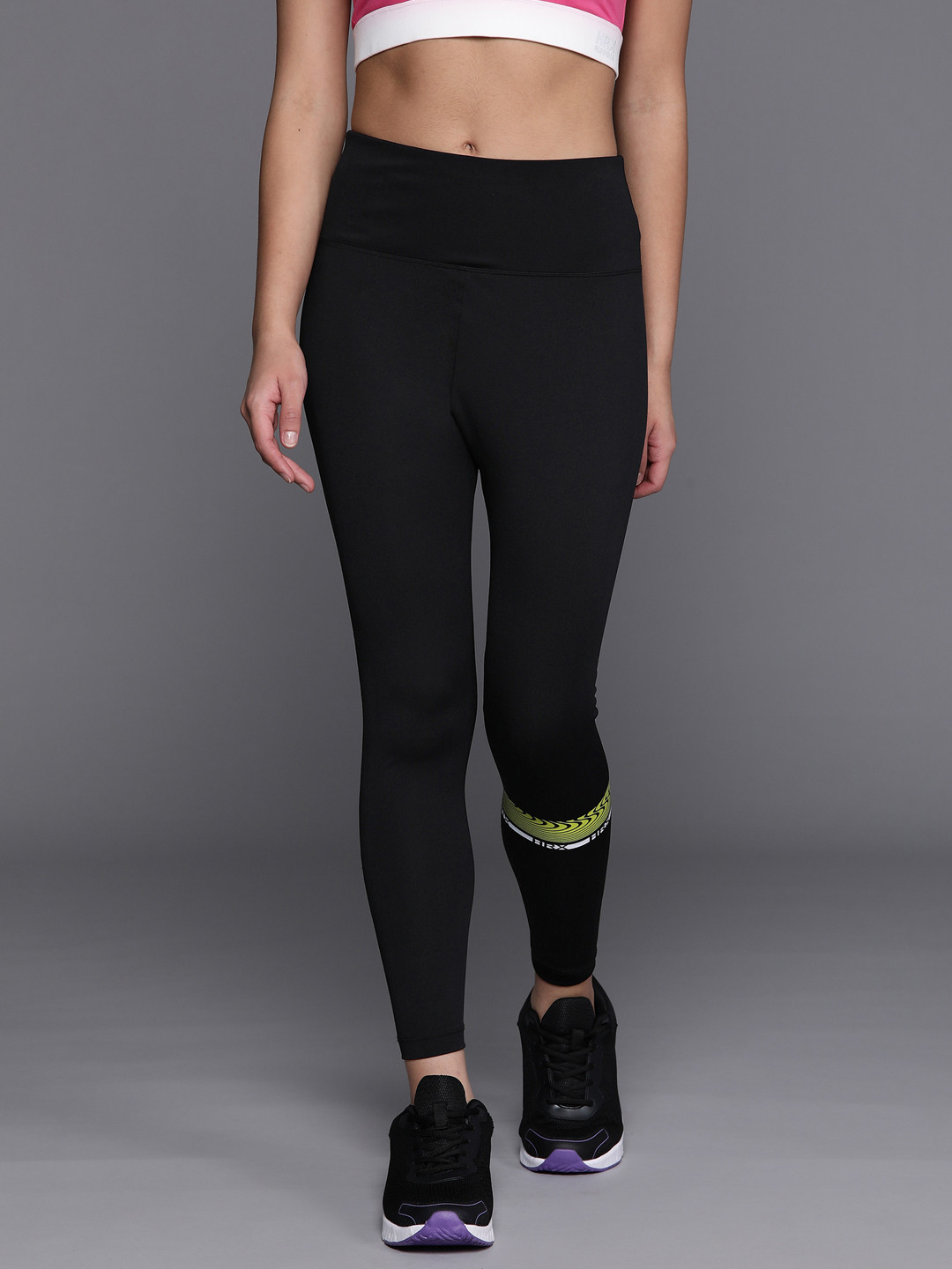 

HRX by Hrithik Roshan Women Rapid-Dry Running Tights, Black