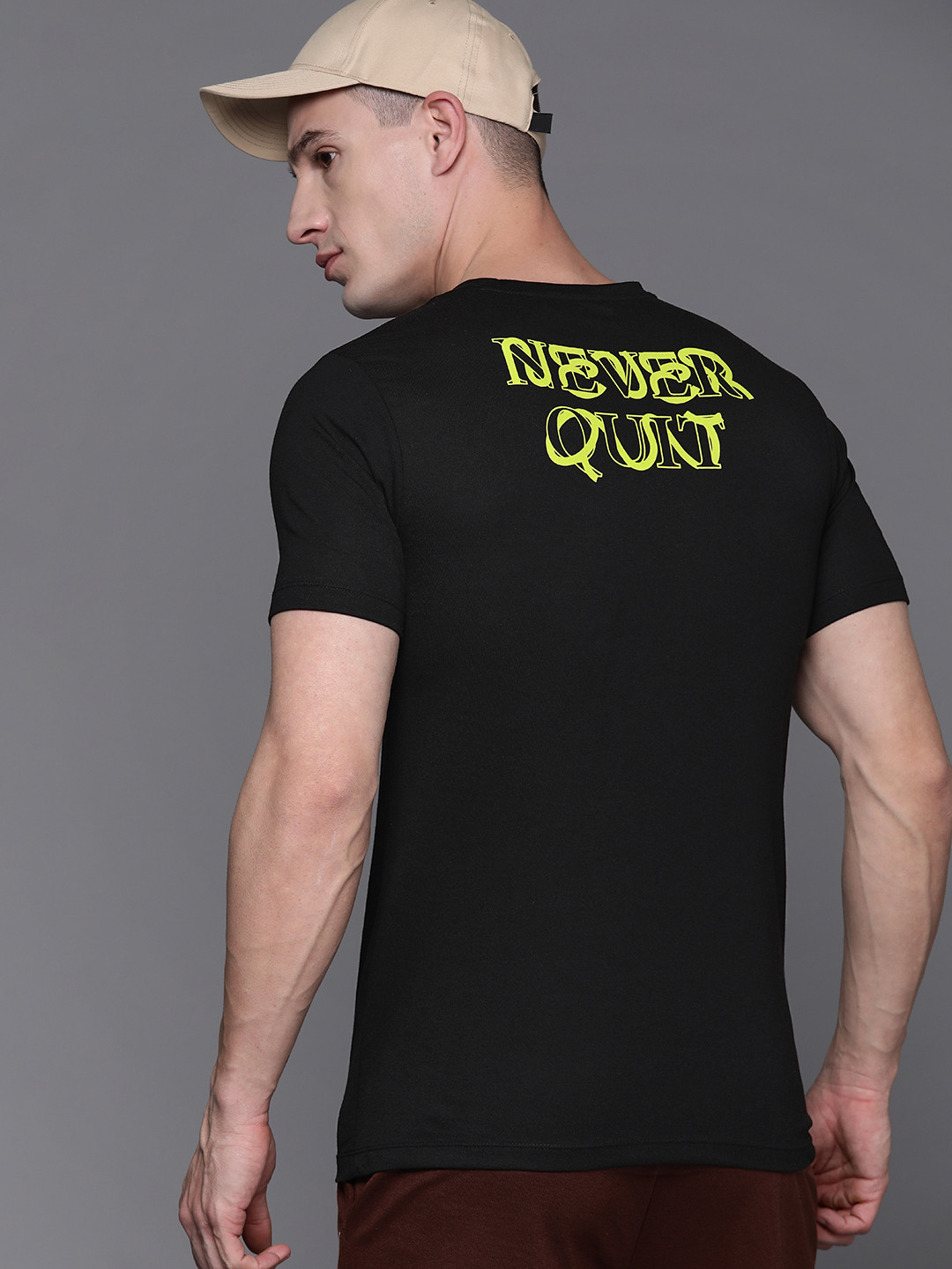 

HRX by Hrithik Roshan Typography Printed T-shirt, Black
