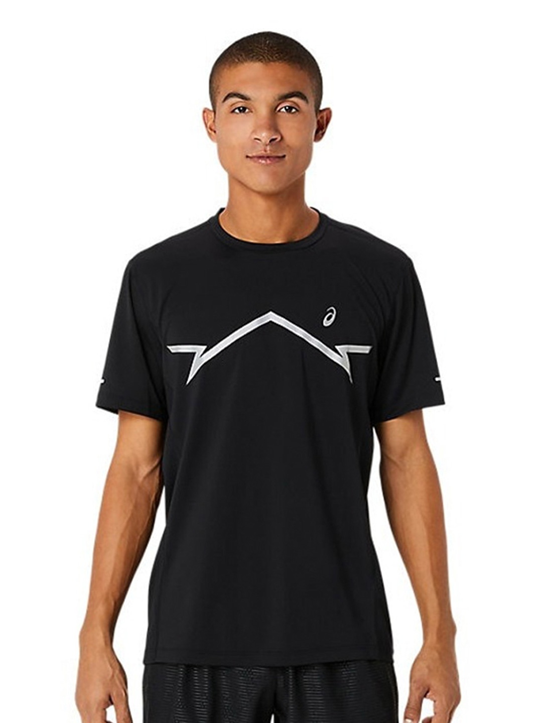 

ASICS Lite-Show SS Graphic-Printed Round Neck T-Shirts, Black