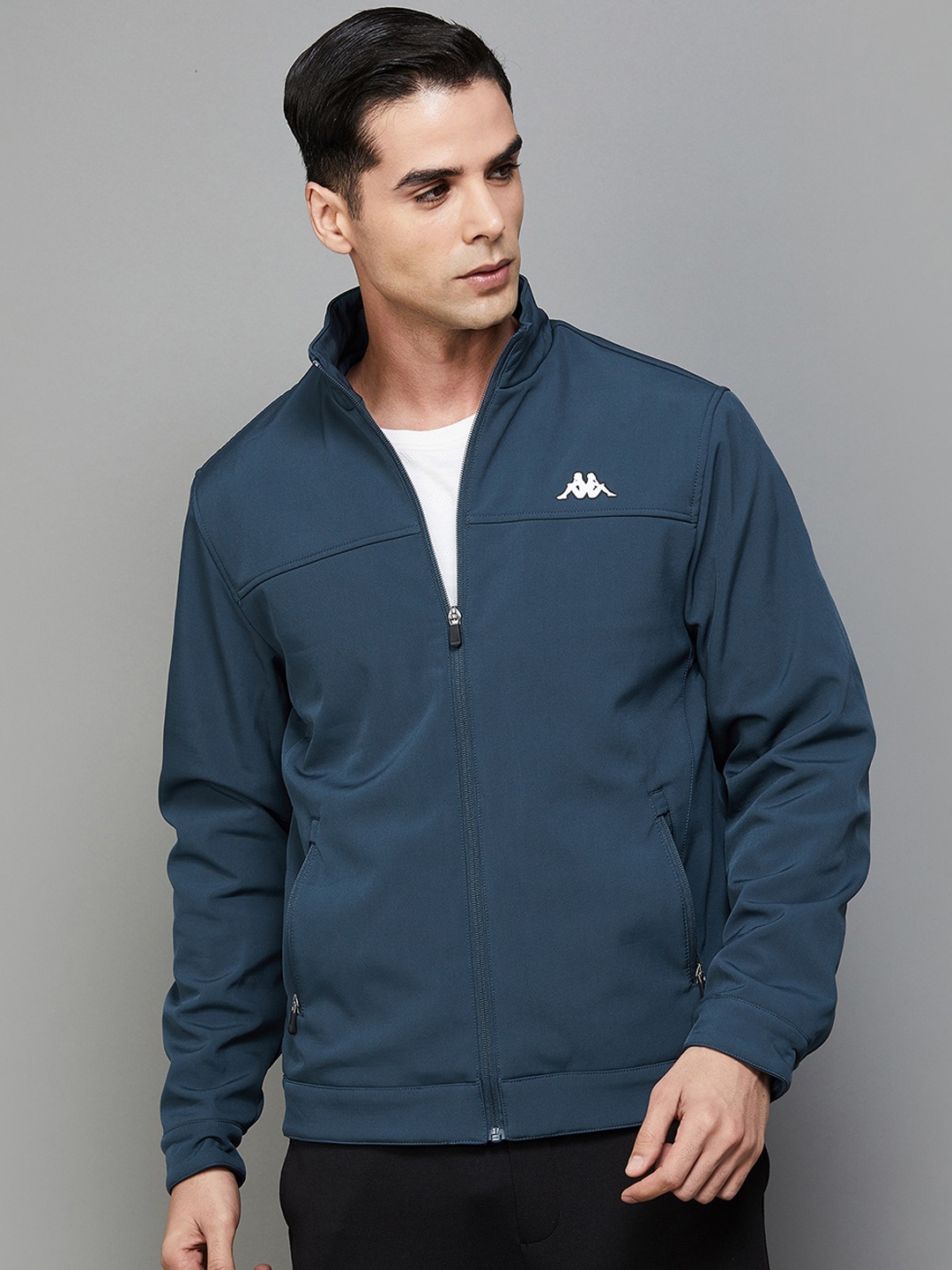 

Kappa Mock Collar Sporty Jacket, Blue