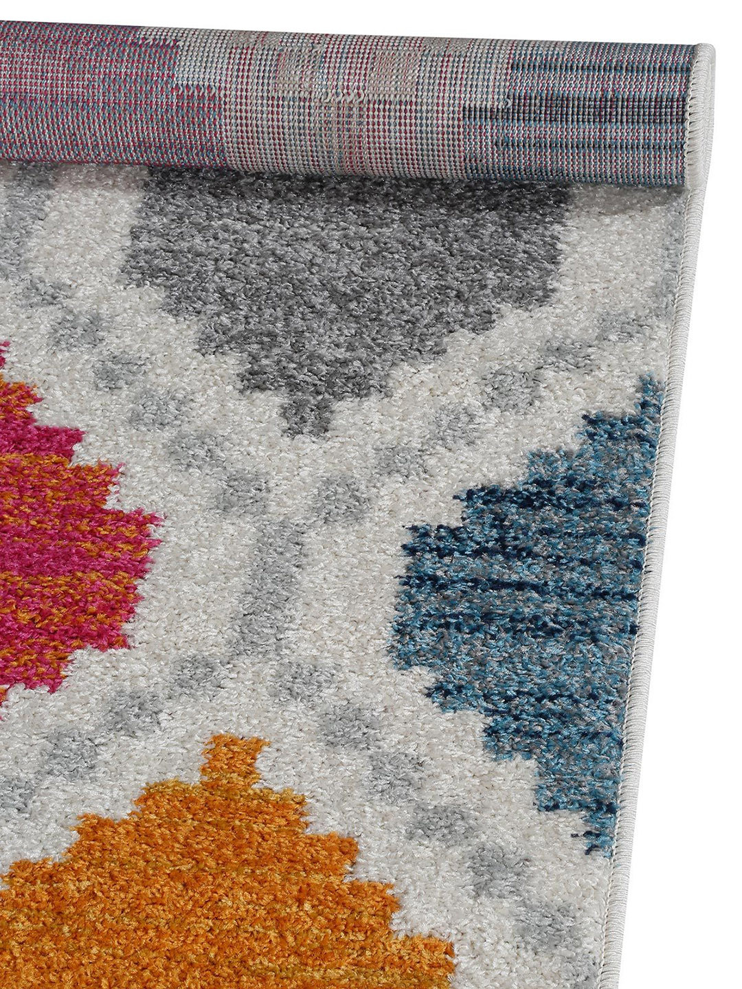 

DDecor Magenta & Blue GeometricRectangular Carpet