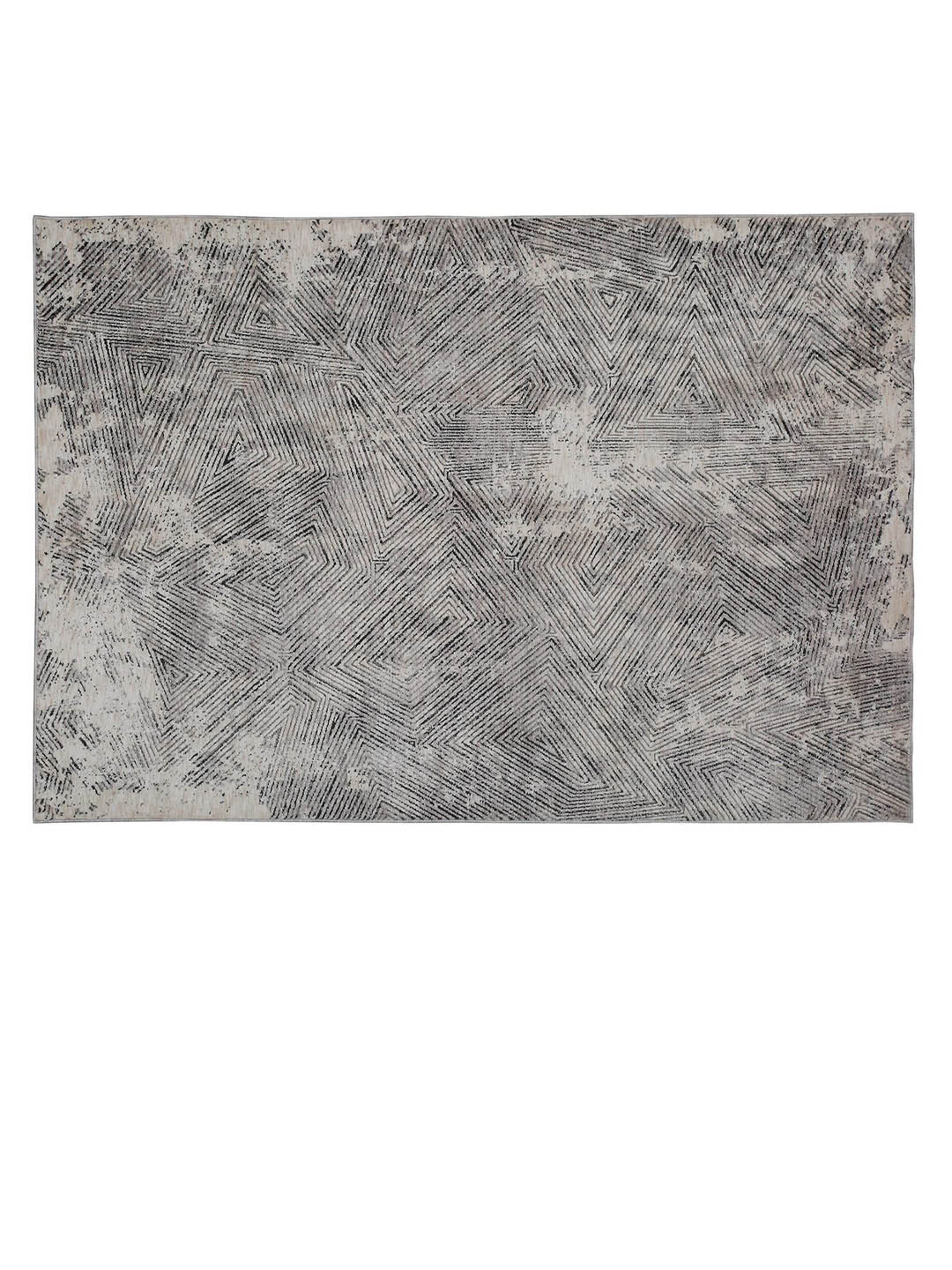 

DDecor Grey Geometric Rectangular Floor Carpet