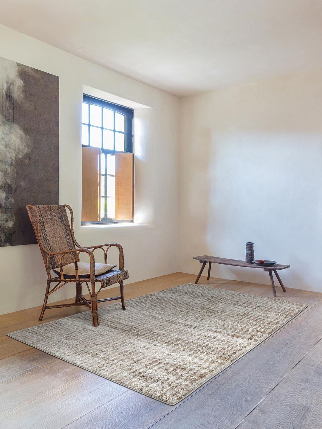 

DDecor Beige Abstract-Printed Carpets