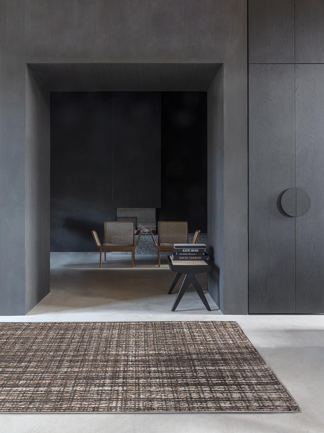

DDecor Grey Geometric Woven Design Floor Carpet